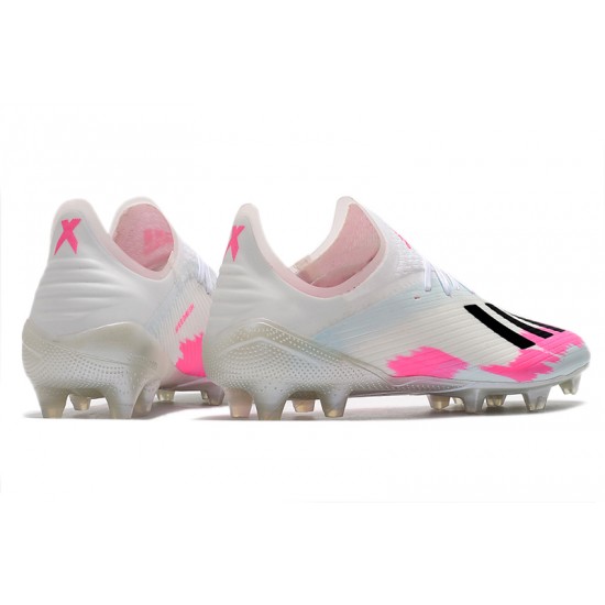 Adidas X 19.1 FG White Pink Black 35-45