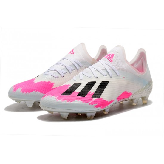 Adidas X 19.1 FG White Pink Black 35-45