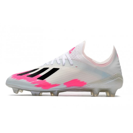 Adidas X 19.1 FG White Pink Black 35-45