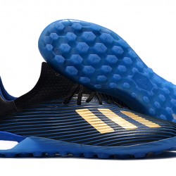 Adidas X 19.1 TF Blue Gold Black 39-45