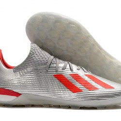 Adidas X 19.1 TF Silver Red 39-45