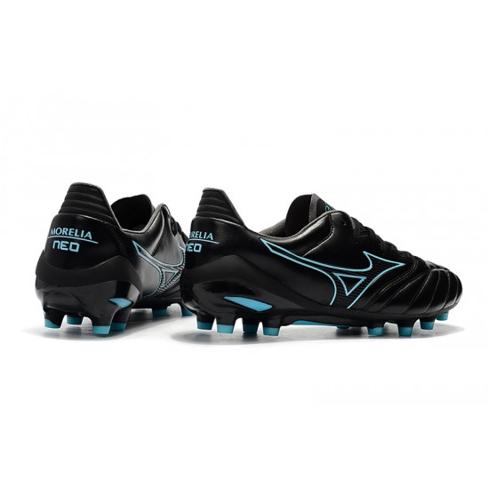 Mizuno Morelia Neo II Made in Japan Black Blue 39-45