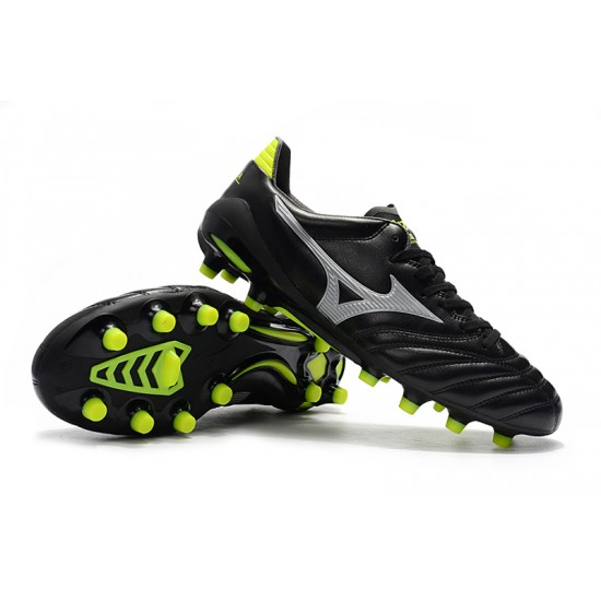 Mizuno Morelia Neo II Made in Japan Black Silver Green 39-45