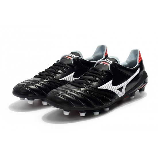 Mizuno Morelia Neo II Made in Japan Black Silver Red 39-45