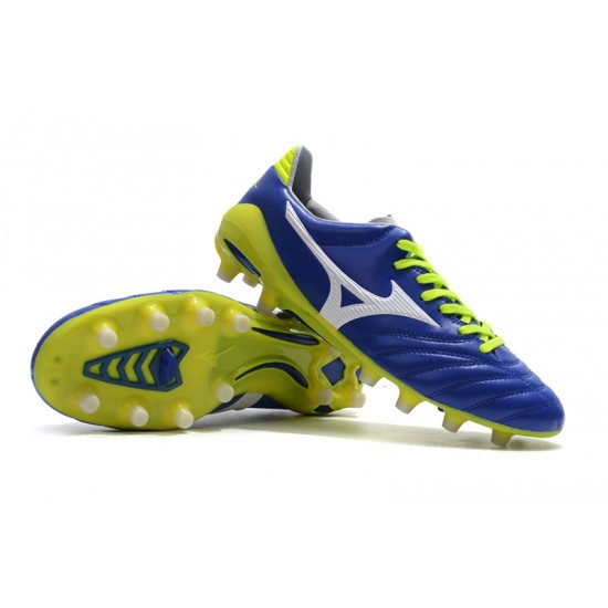 Mizuno Morelia Neo II Made in Japan Blue Silver Green 39-45