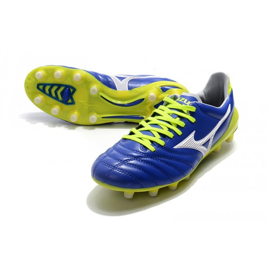 Mizuno Morelia Neo II Made in Japan Blue Silver Green 39-45