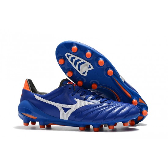 Mizuno Morelia Neo II Made in Japan Blue White Orange 39-45