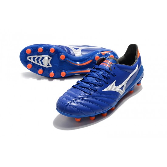 Mizuno Morelia Neo II Made in Japan Blue White Orange 39-45