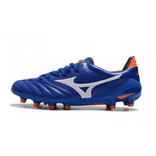 Mizuno Morelia Neo II Made in Japan Blue White Orange 39-45