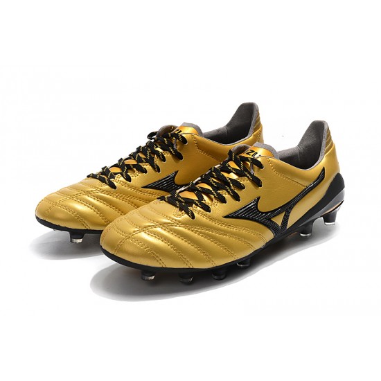 Mizuno Morelia Neo II Made in Japan Gold Black 39-45