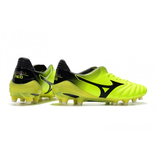 Mizuno Morelia Neo II Made in Japan Green Black 39-45