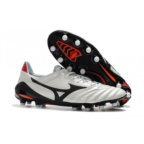 Mizuno Morelia Neo II Made in Japan Silver Black 39-45