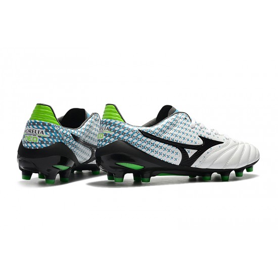 Mizuno Morelia Neo II Made in Japan White Black Green 39-45