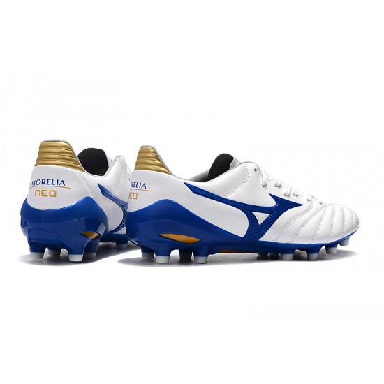 Mizuno Morelia Neo II Made in Japan White Blue 39-45