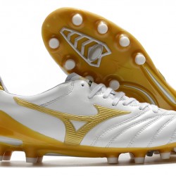 Mizuno Morelia Neo II Made in Japan White Gold 39-45