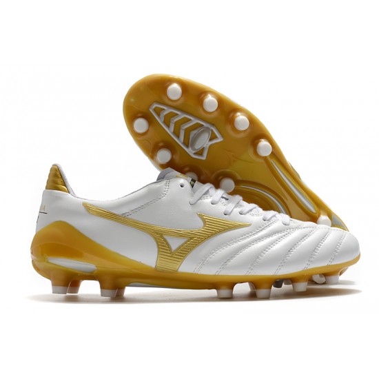 Mizuno Morelia Neo II Made in Japan White Gold 39-45