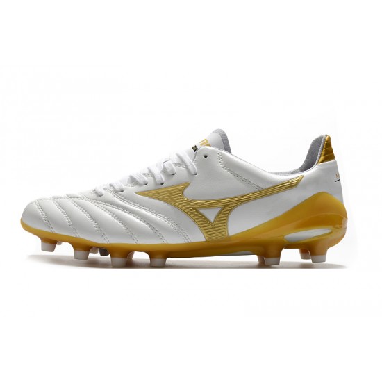 Mizuno Morelia Neo II Made in Japan White Gold 39-45