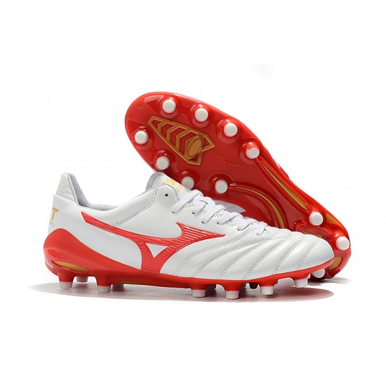 Mizuno Morelia Neo II Made in Japan White Red 39-45