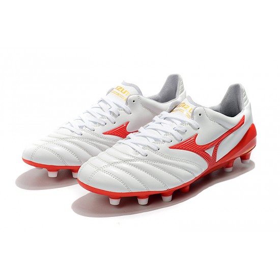 Mizuno Morelia Neo II Made in Japan White Red 39-45