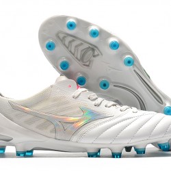 Mizuno Morelia Neo II Made in Japan White Silver 39-45