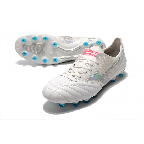 Mizuno Morelia Neo II Made in Japan White Silver 39-45