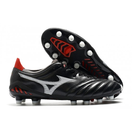 Mizuno Morelia Neo III Pro FG Black Silver 39-45