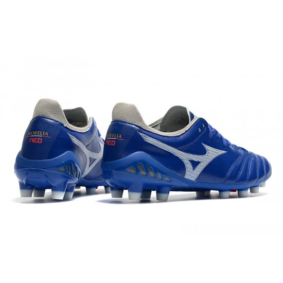 Mizuno Morelia Neo III Pro FG Blue White 39-45