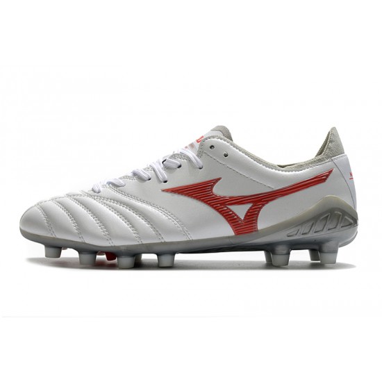 Mizuno Morelia Neo III Pro FG White Red 39-45