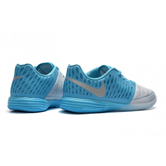 Nike Lunar Gato II IC White Blue Silver 39-45