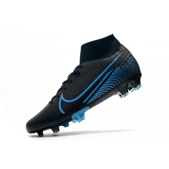 Nike Mercurial 7 Elite FG Black Blue 39-45