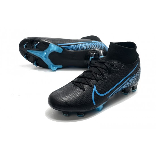 Nike Mercurial 7 Elite FG Black Blue 39-45