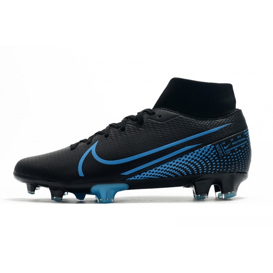 Nike Mercurial 7 Elite FG Black Blue 39-45