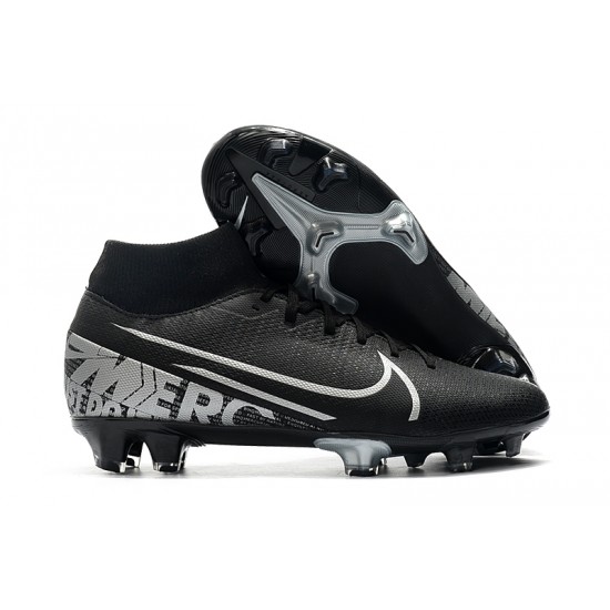 Nike Mercurial 7 Elite FG Black Silver 39-45