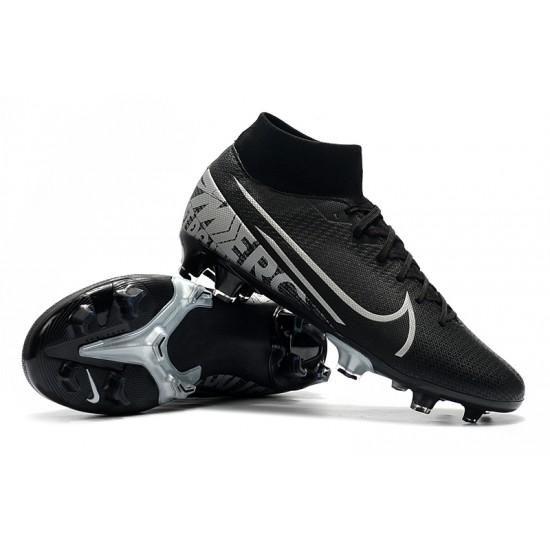 Nike Mercurial 7 Elite FG Black Silver 39-45