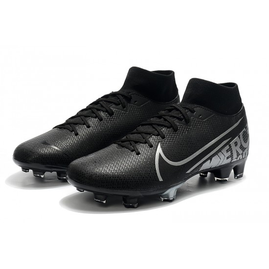 Nike Mercurial 7 Elite FG Black Silver 39-45