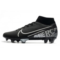 Nike Mercurial 7 Elite FG Black Silver 39-45