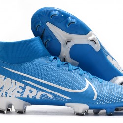 Nike Mercurial 7 Elite FG Blue Silver 39-45