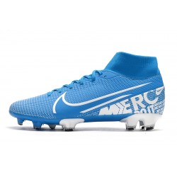 Nike Mercurial 7 Elite FG Blue Silver 39-45