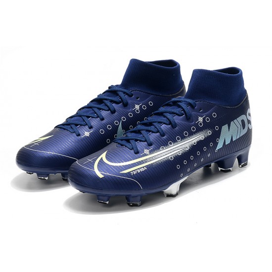 Nike Mercurial 7 Elite FG Blue White 39-45