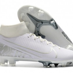 Nike Mercurial 7 Elite FG White Silver 39-45