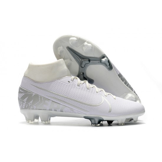 Nike Mercurial 7 Elite FG White Silver 39-45