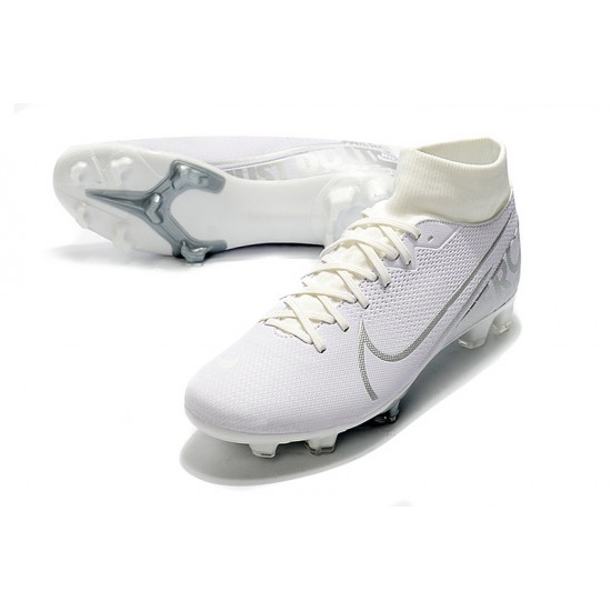 Nike Mercurial 7 Elite FG White Silver 39-45