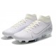 Nike Mercurial 7 Elite FG White Silver 39-45