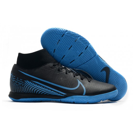 Nike Mercurial Superfly VII Academy IC Black Blue 39-45