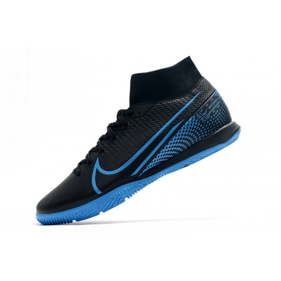 Nike Mercurial Superfly VII Academy IC Black Blue 39-45