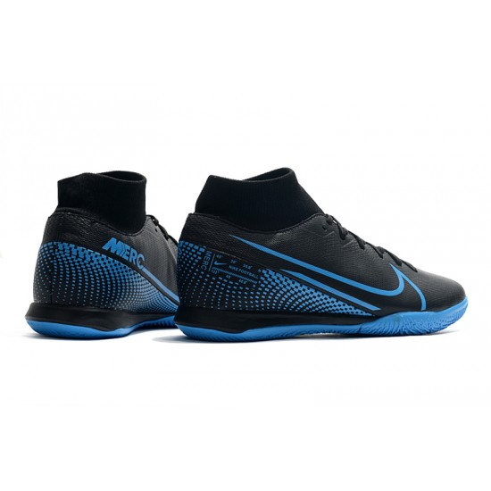 Nike Mercurial Superfly VII Academy IC Black Blue 39-45