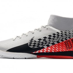 Nike Mercurial Superfly VII Academy IC Silver Black Red 39-45