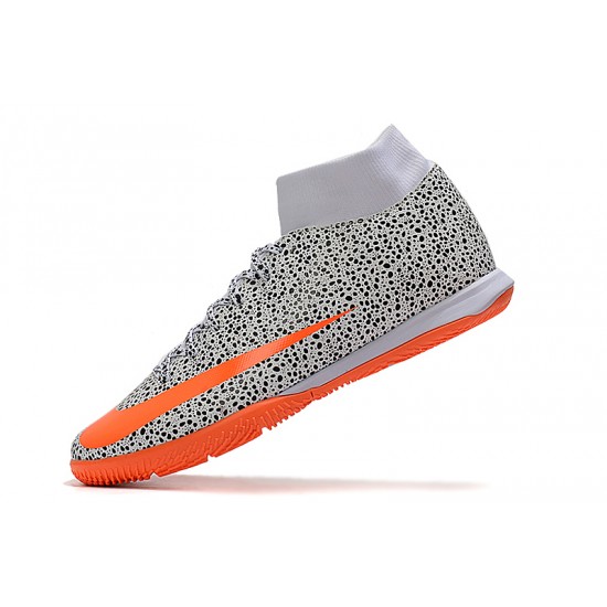 Nike Mercurial Superfly VII Academy IC White Black Orange 39-45