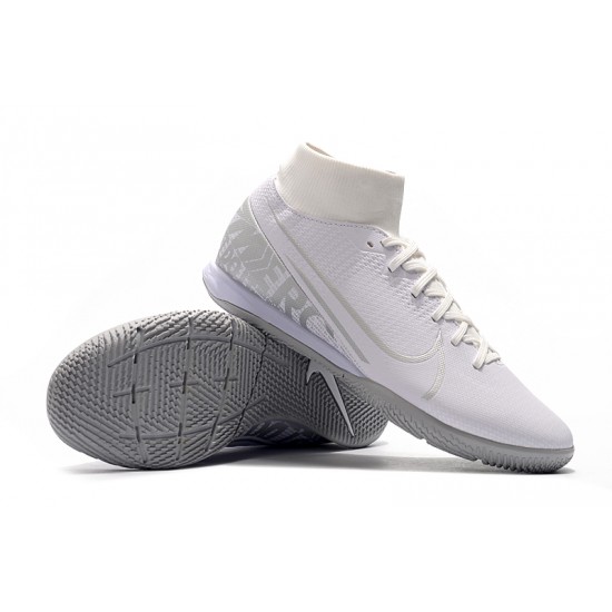 Nike Mercurial Superfly VII Academy IC White Silver 39-45