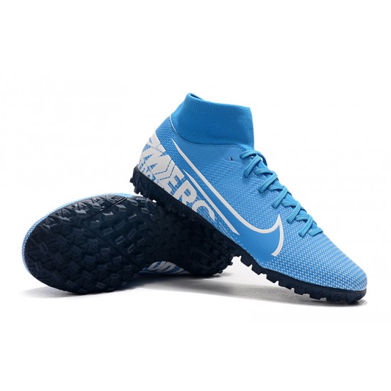 Nike Mercurial Superfly VII Academy TF Blue White 39-45